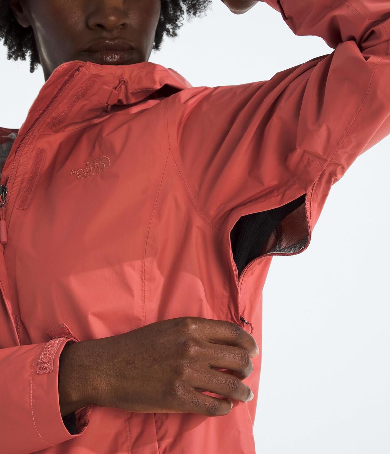 image:imageTHE NORTH FACE Womens Venture 2 Waterproof Hooded Rain Jacket Raincoat With Breathable Dryvent 25l Fabric PitzipsMars Dust
