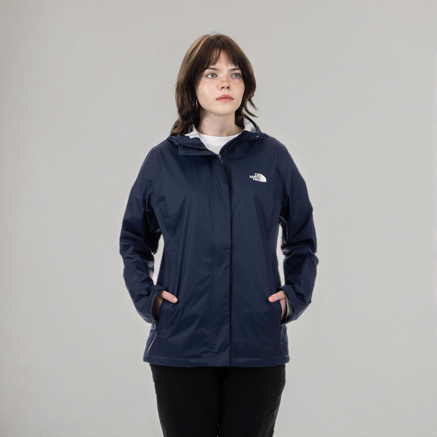 image:imageTHE NORTH FACE Womens Venture 2 Waterproof Hooded Rain Jacket Raincoat With Breathable Dryvent 25l Fabric PitzipsSummit Navy