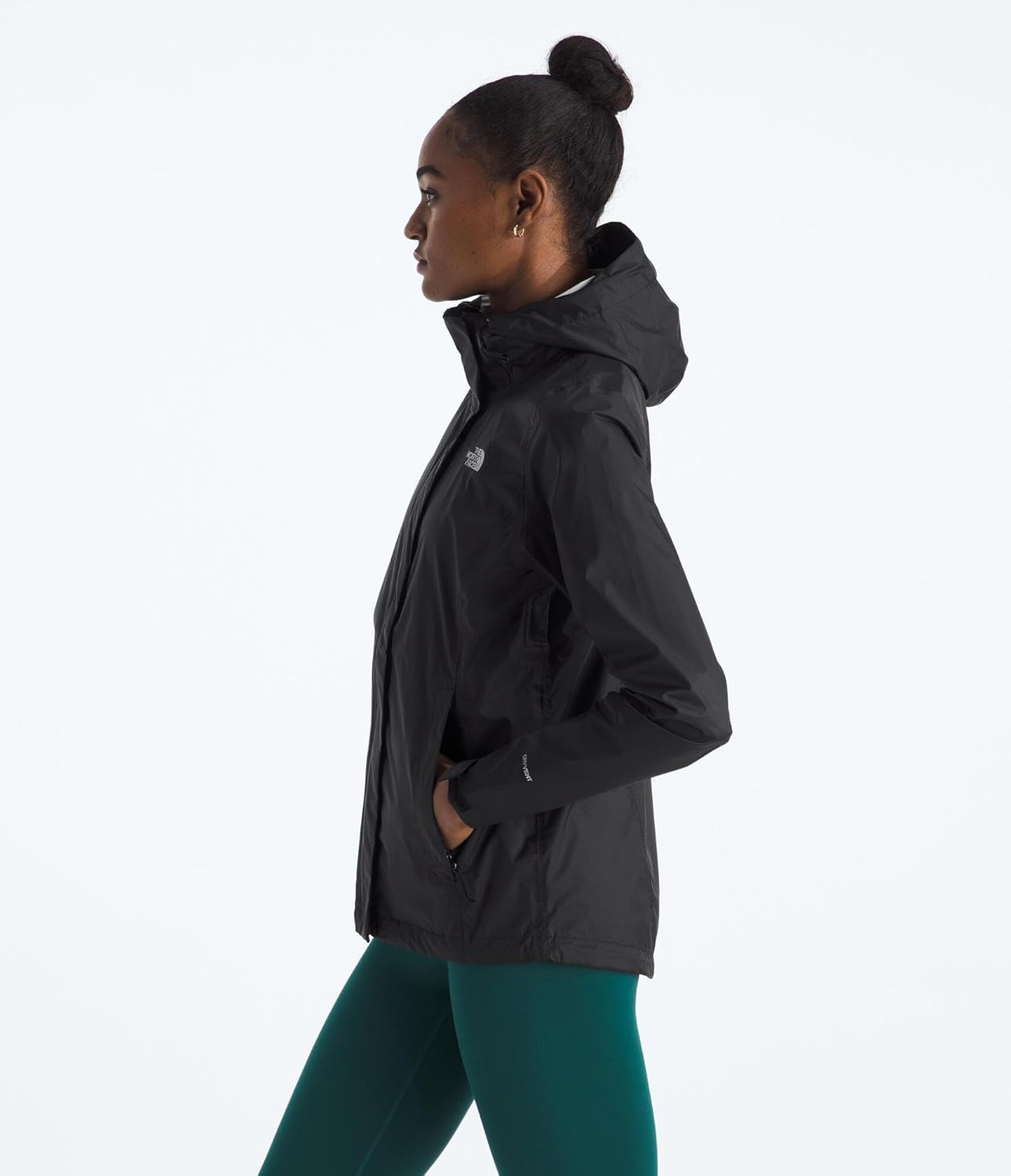 image:imageTHE NORTH FACE Womens Venture 2 Waterproof Hooded Rain Jacket Raincoat With Breathable Dryvent 25l Fabric PitzipsTnf Black