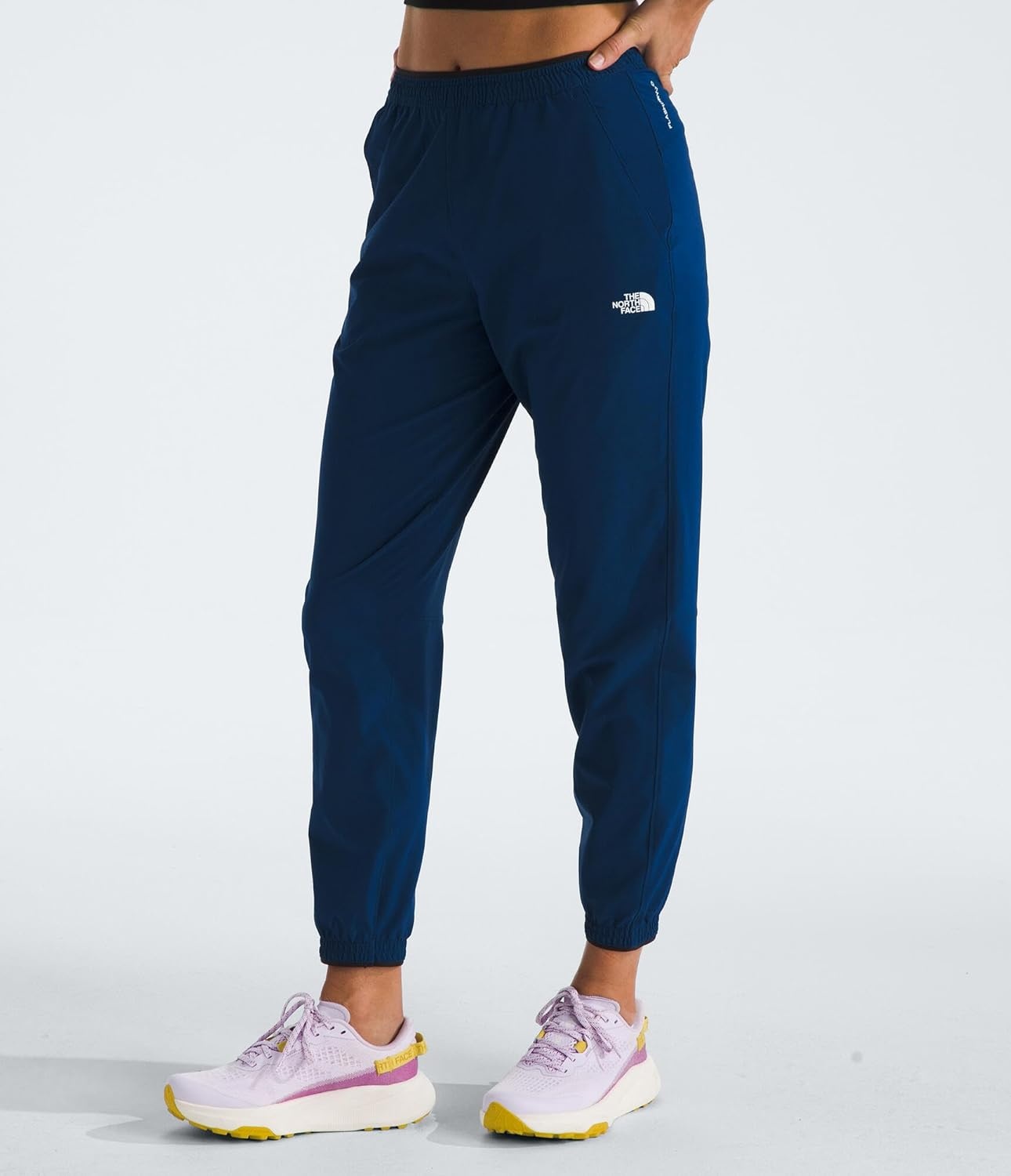 image:imageTHE NORTH FACE Womens Wander Jogger 20 Moisture Wicking Pants Water Repellent Finish Internal DrawcordEstate Blue