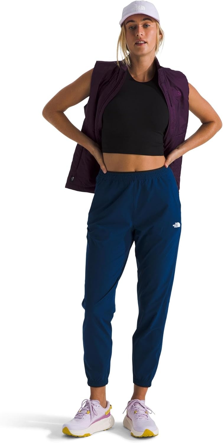 image:imageTHE NORTH FACE Womens Wander Jogger 20 Moisture Wicking Pants Water Repellent Finish Internal DrawcordEstate Blue