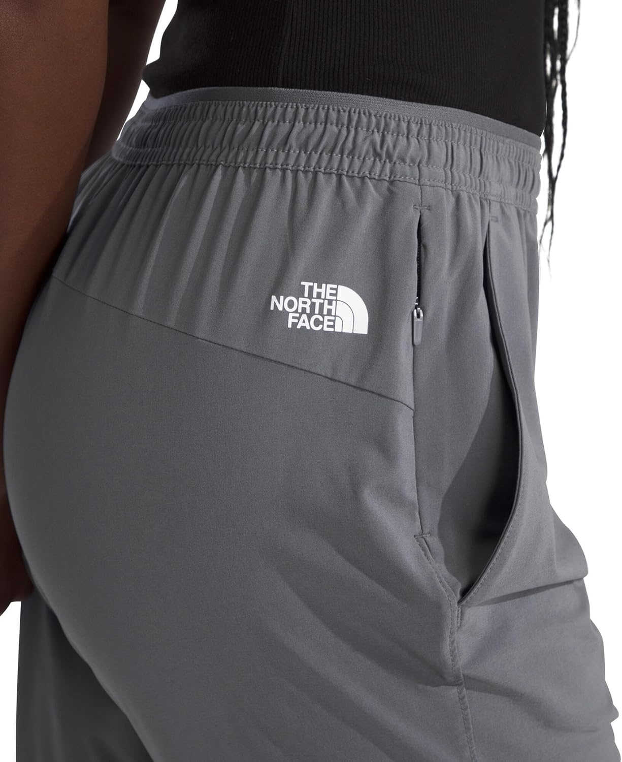 image:imageTHE NORTH FACE Womens Wander Jogger 20 Moisture Wicking Pants Water Repellent Finish Internal DrawcordSmoked Pearl
