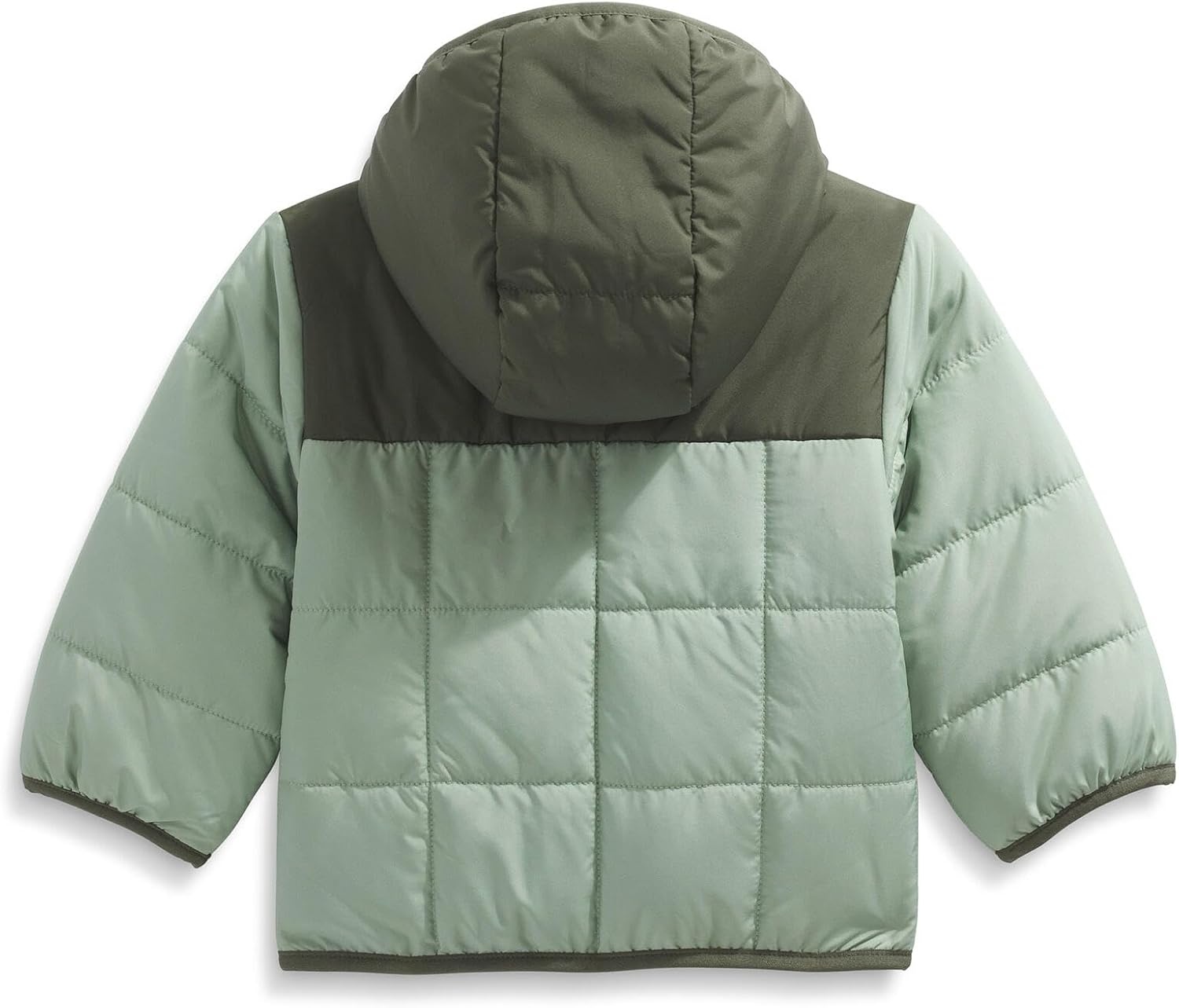 imageTHE NORTH FACE babygirls Reversible Shasta Full Zip Hooded JacketSlate MossNew Taupe Green