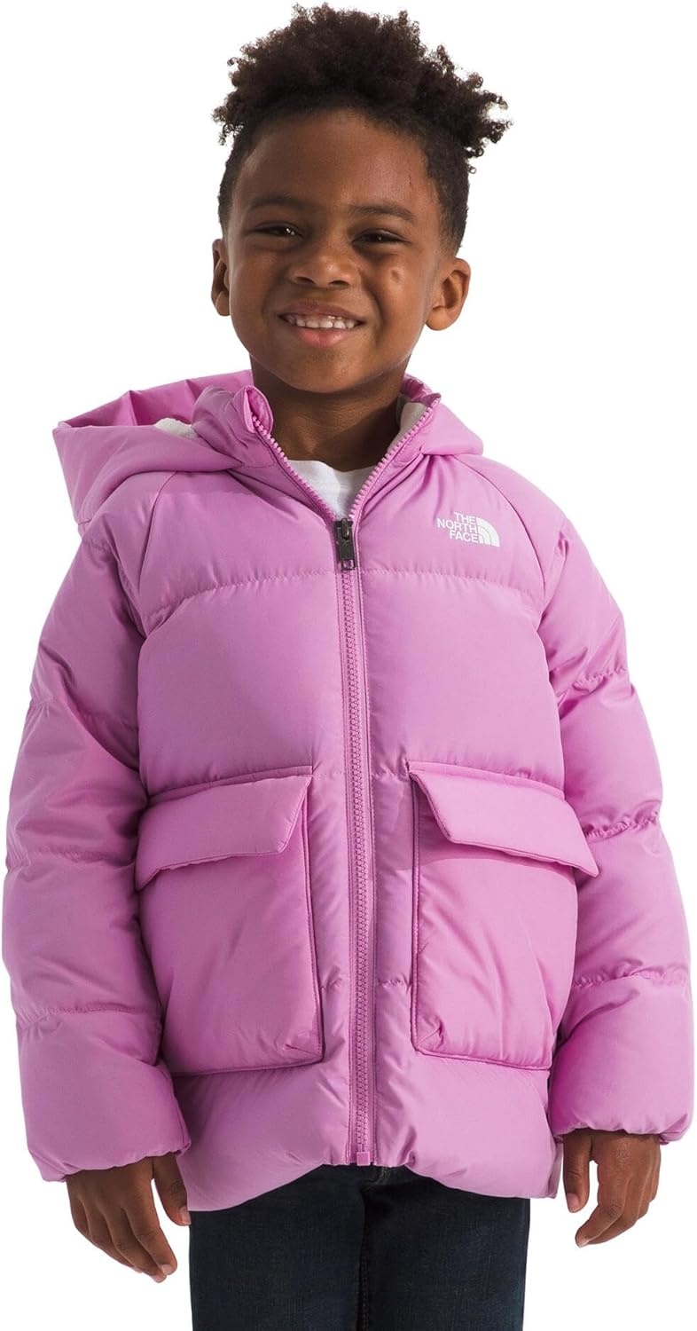 imageTHE NORTH FACE unisexbaby North Down Fleecelined ParkaDragonfruit