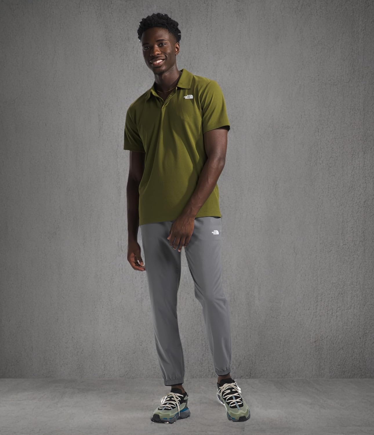 image:imageThe North FACE Mens Wander Jogger 20 Moisture Wicking Pants Water Repellent Finish Internal DrawcordSmoked Pearl