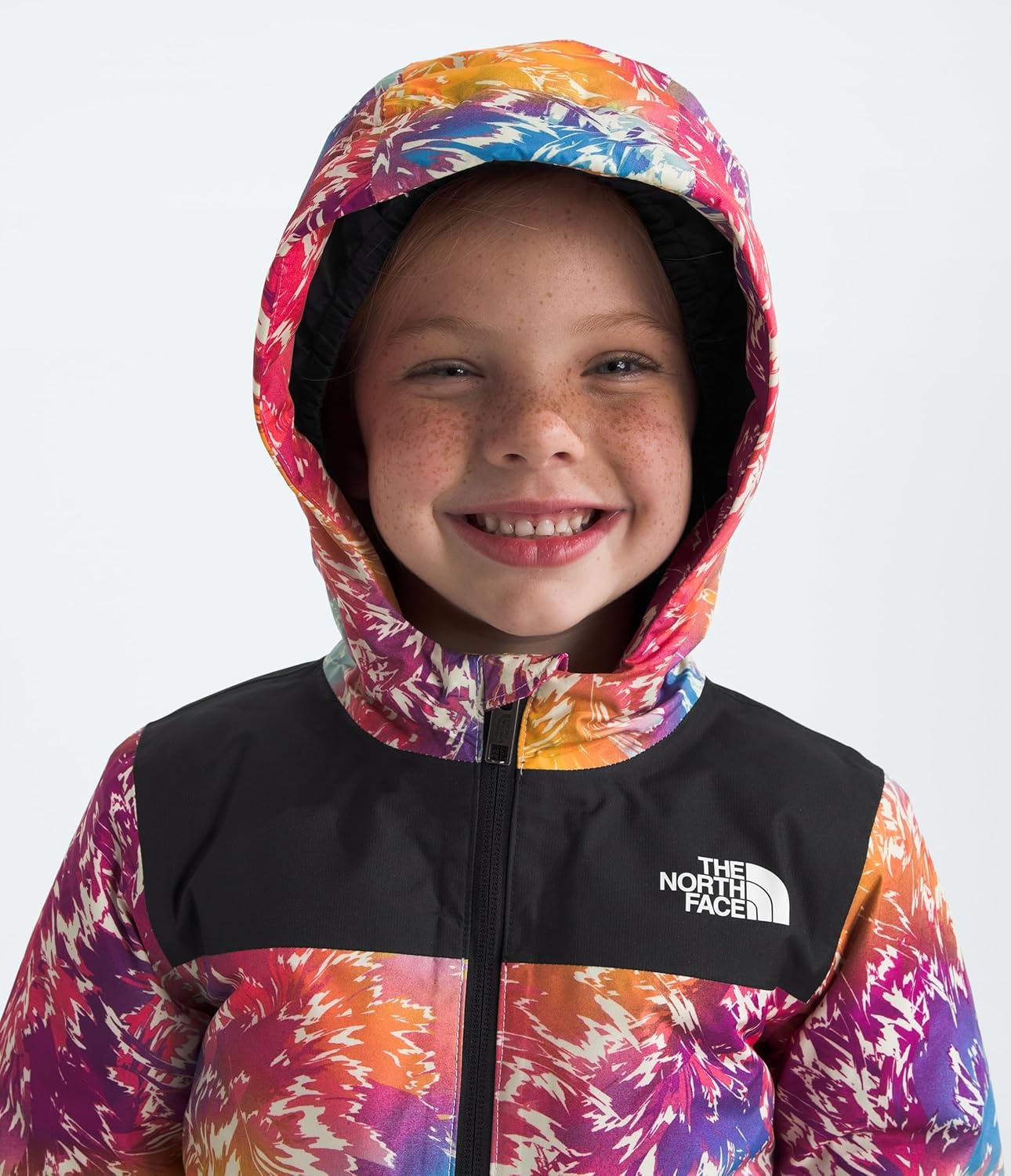 imageThe North Face Baby Freedom Snow SuitRadiant Poppy Blowing Wind Print