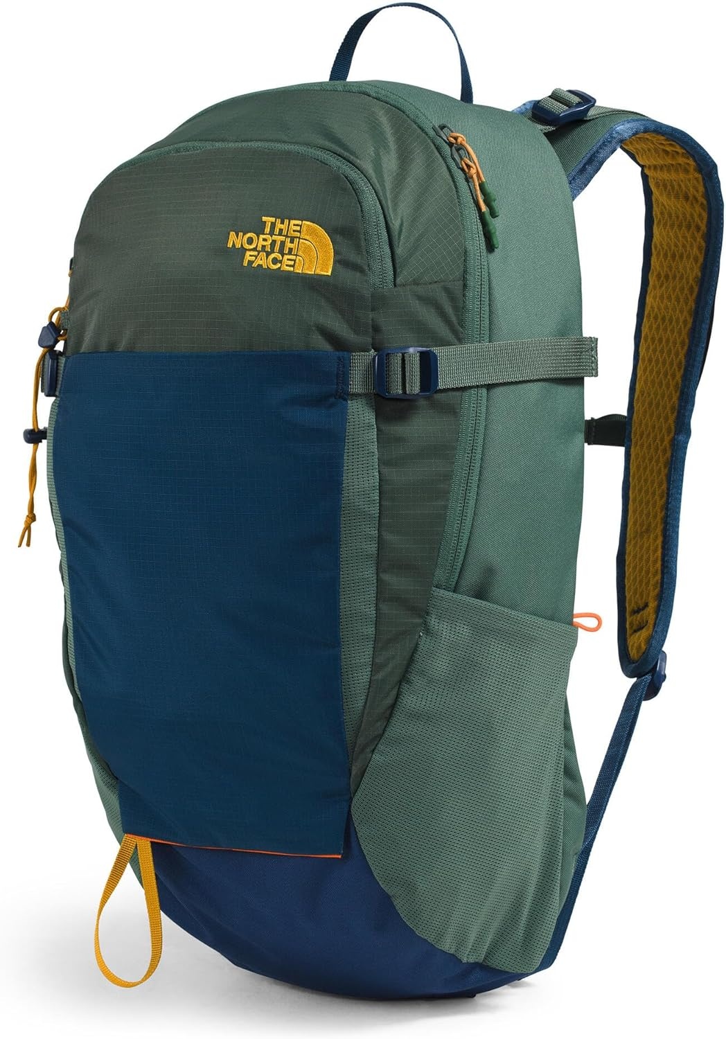 imageThe North Face Basin 24 Liter Technical Daypack with Rain Cover Unisex Hiking Pole Attachment Compression Straps TNF BlackTNF BlackNPF One SizeDuck GreenShady Blue