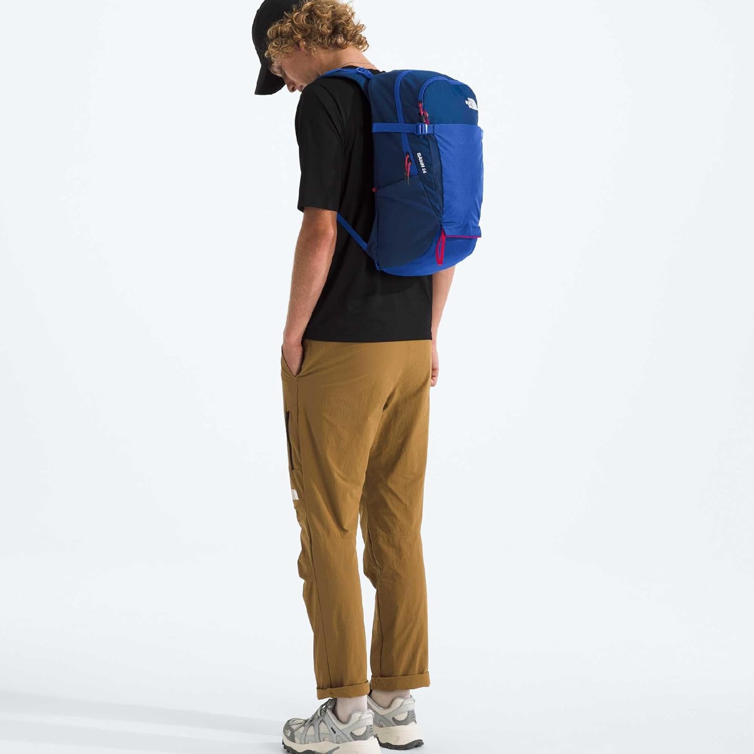 imageThe North Face Basin 24 Liter Technical Daypack with Rain Cover Unisex Hiking Pole Attachment Compression Straps TNF BlackTNF BlackNPF One SizeEstate BlueTnf Blue