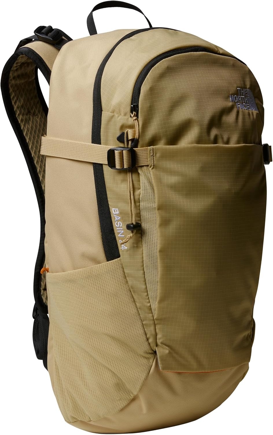 imageThe North Face Basin 24 Liter Technical Daypack with Rain Cover Unisex Hiking Pole Attachment Compression Straps TNF BlackTNF BlackNPF One SizeKhaki StoneDesert Rust