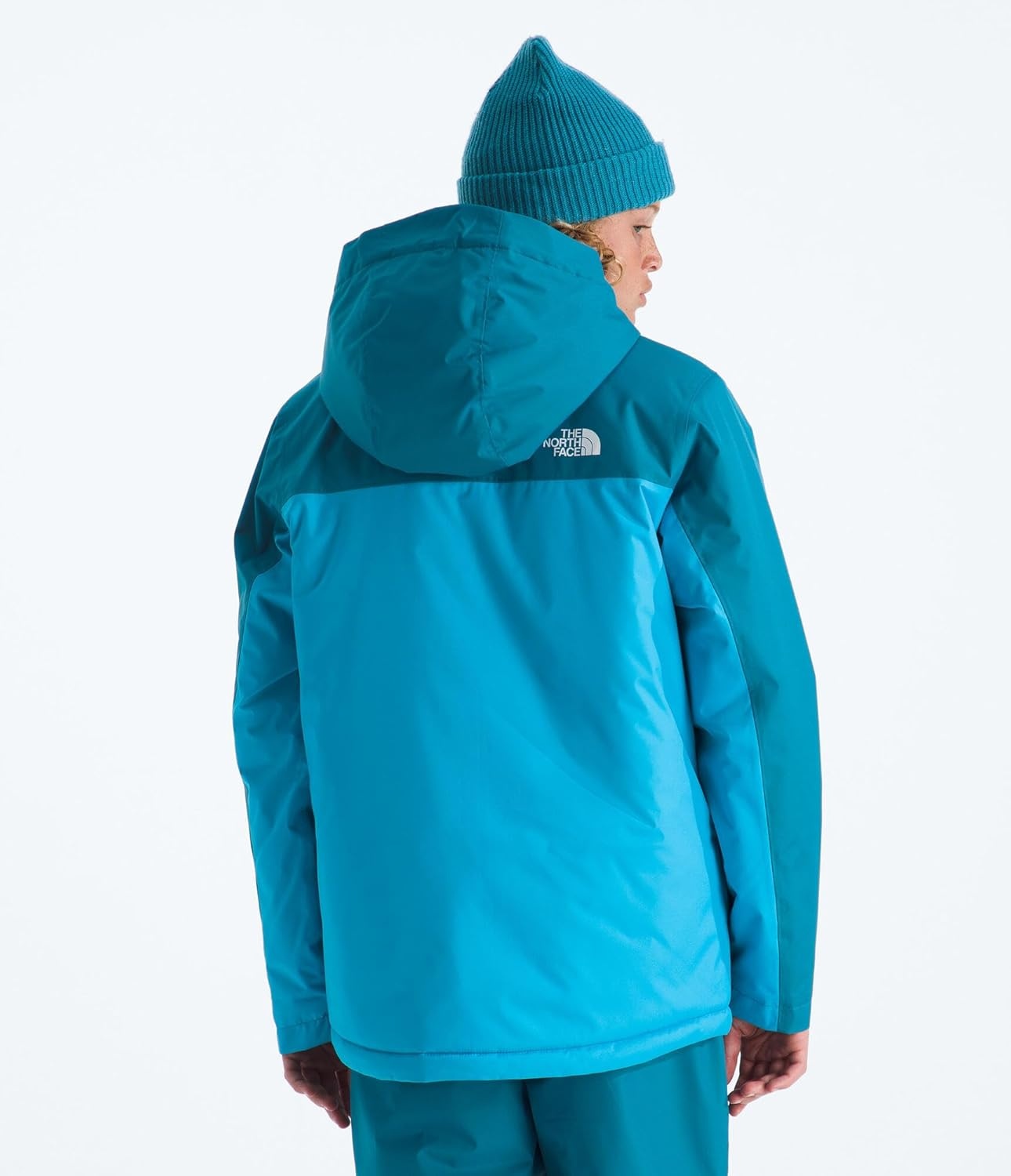 imageThe North Face Boys Freedom Insulated Jacket Winter Coat Water Repellent Helmet Compatible Hood amp Hand PocketsDusk BlueMeridian Blue