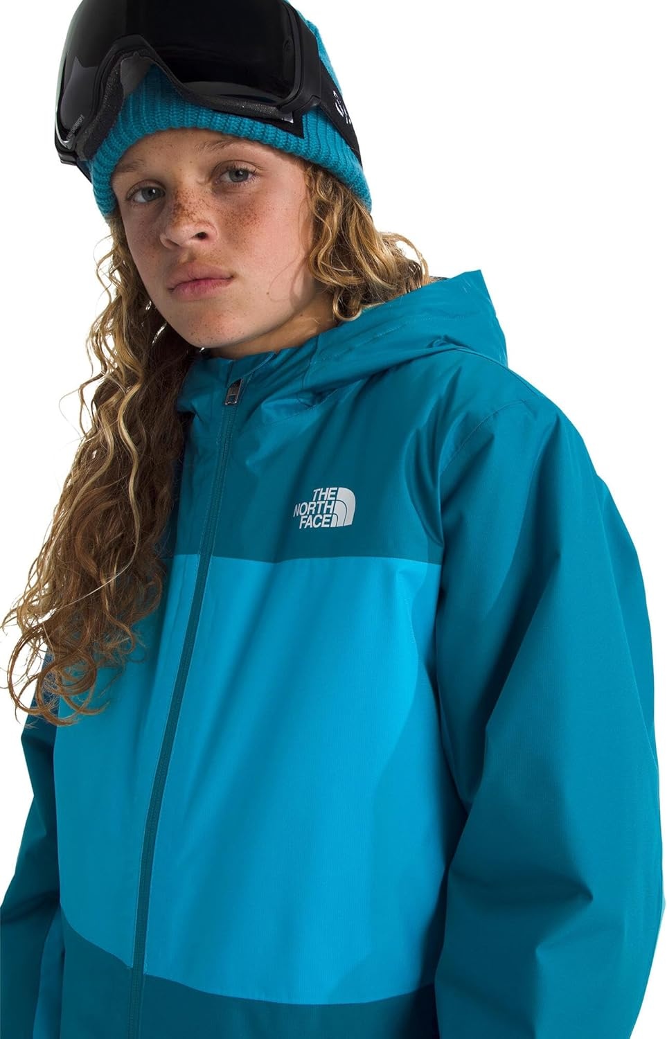 imageThe North Face Boys Freedom Insulated Jacket Winter Coat Water Repellent Helmet Compatible Hood amp Hand PocketsDusk BlueMeridian Blue