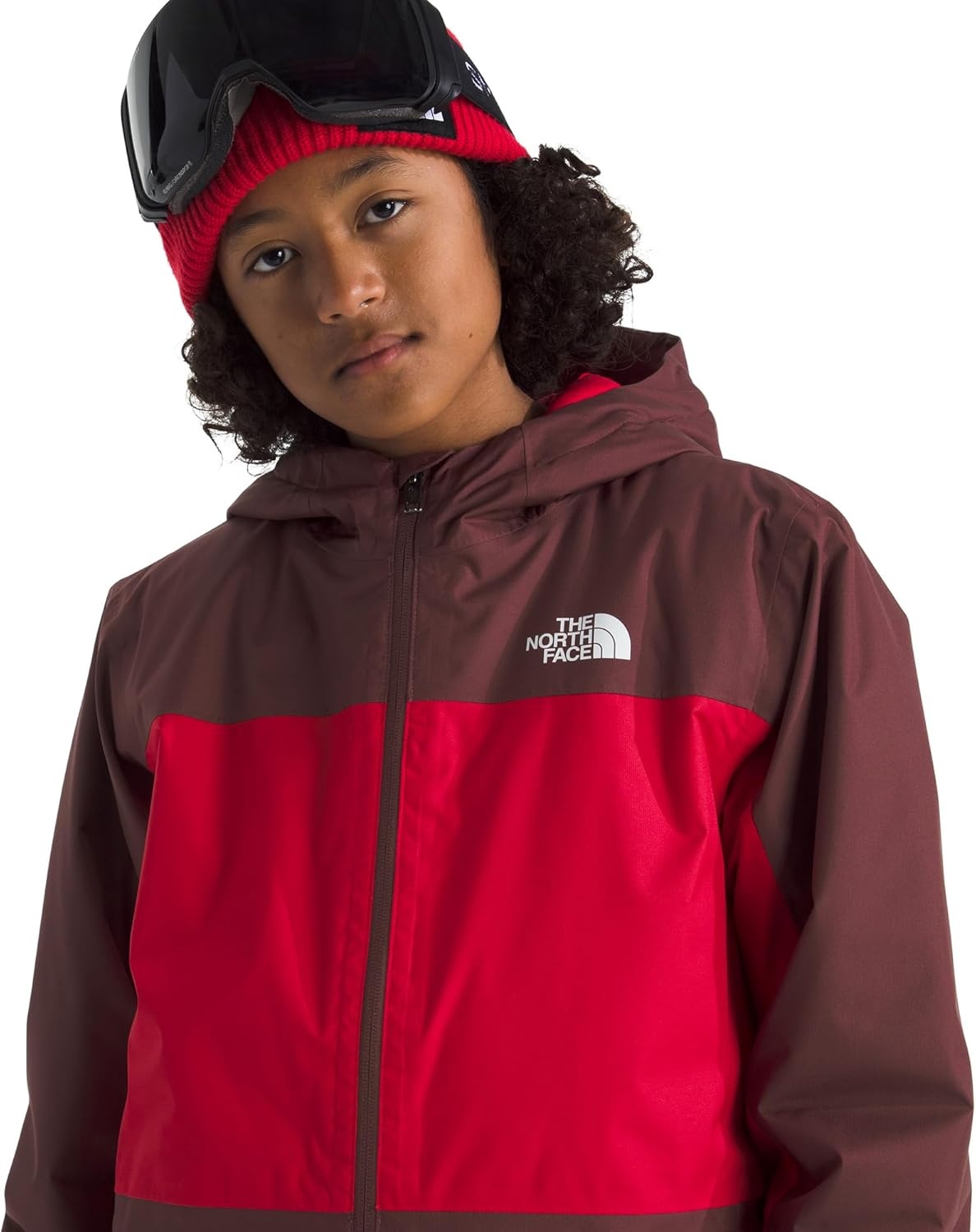 imageThe North Face Boys Freedom Insulated Jacket Winter Coat Water Repellent Helmet Compatible Hood amp Hand PocketsSumacTnf Red
