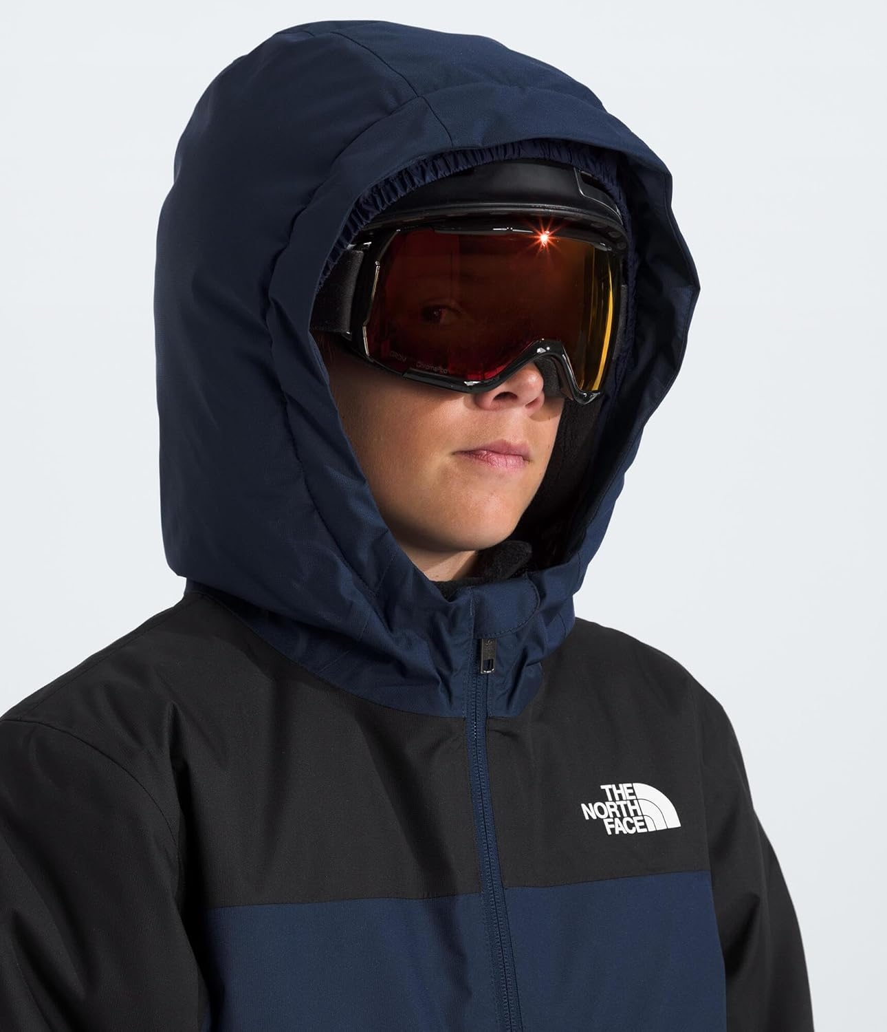 imageThe North Face Boys Freedom Insulated Jacket Winter Coat Water Repellent Helmet Compatible Hood amp Hand PocketsSummit Navy