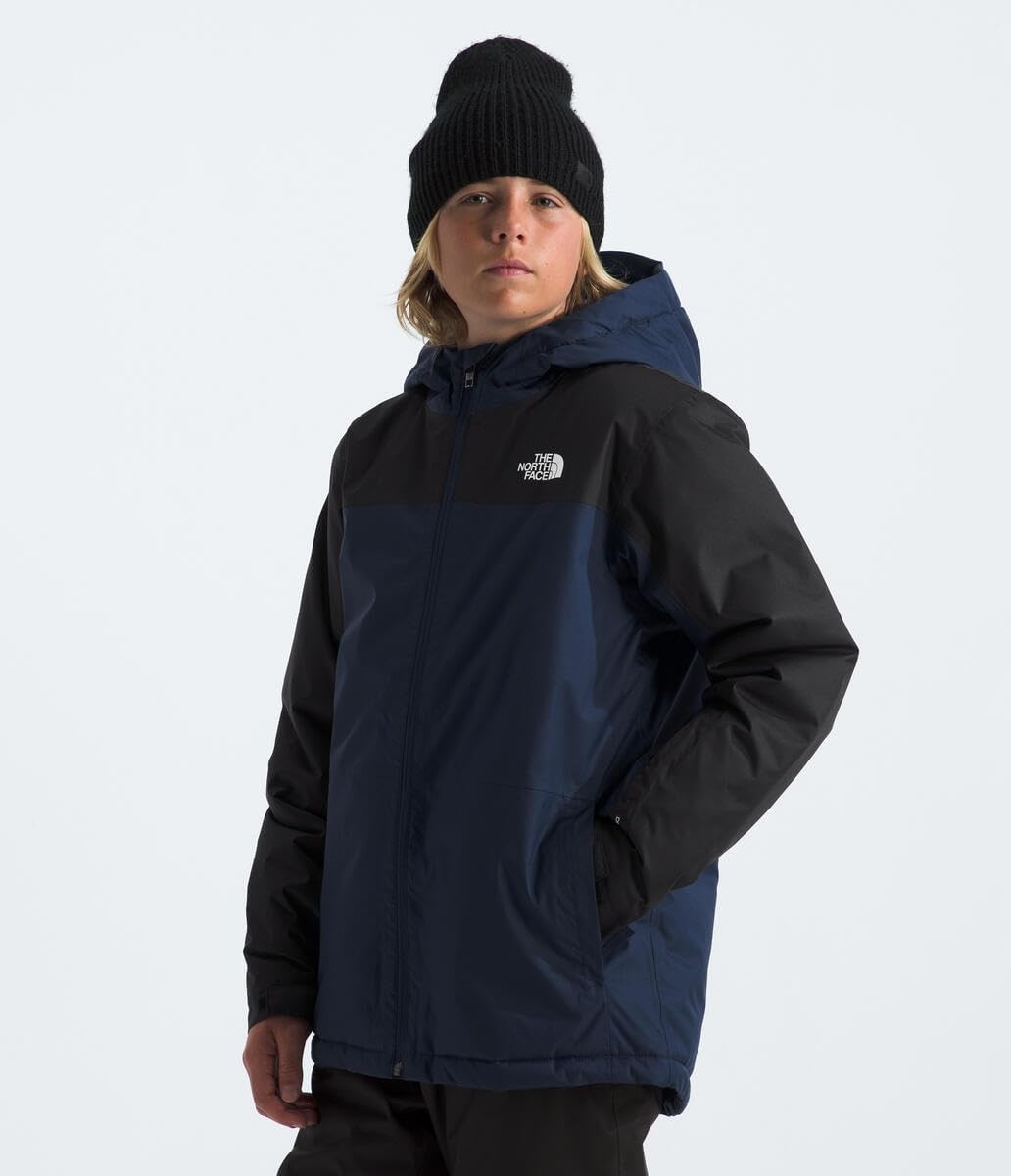 imageThe North Face Boys Freedom Insulated Jacket Winter Coat Water Repellent Helmet Compatible Hood amp Hand PocketsSummit Navy