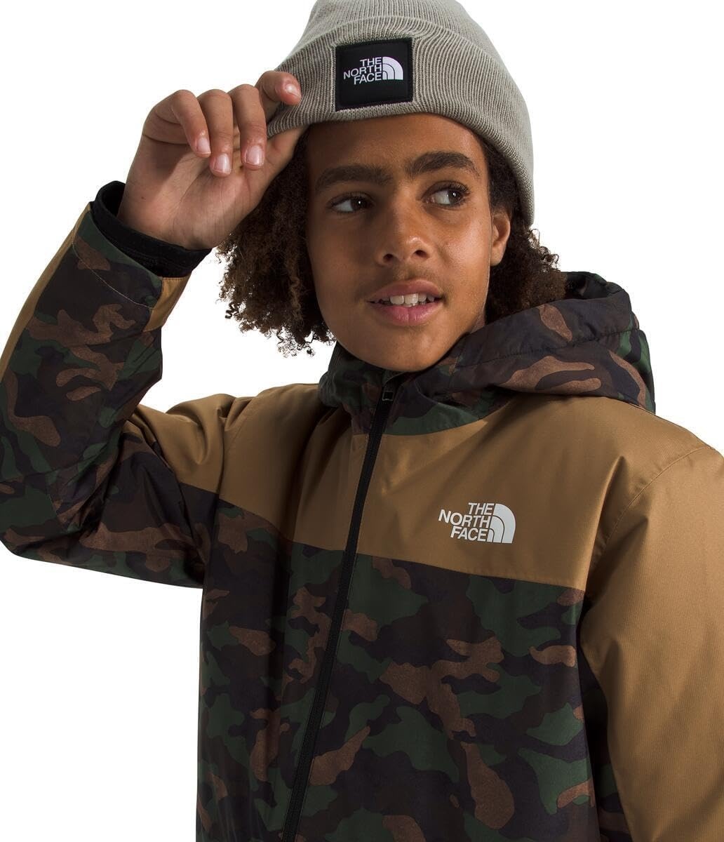 imageThe North Face Boys Freedom Insulated Jacket Winter Coat Water Repellent Helmet Compatible Hood amp Hand PocketsTnf Black Tnf Camo Small Print