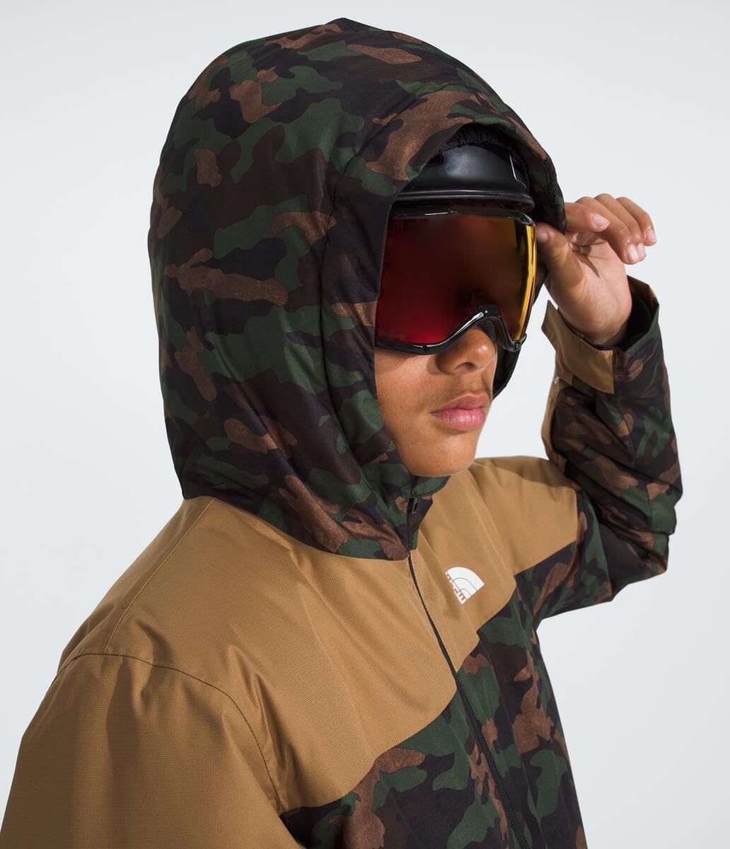 imageThe North Face Boys Freedom Insulated Jacket Winter Coat Water Repellent Helmet Compatible Hood amp Hand PocketsTnf Black Tnf Camo Small Print