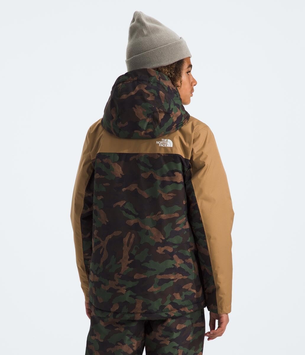 imageThe North Face Boys Freedom Insulated Jacket Winter Coat Water Repellent Helmet Compatible Hood amp Hand PocketsTnf Black Tnf Camo Small Print