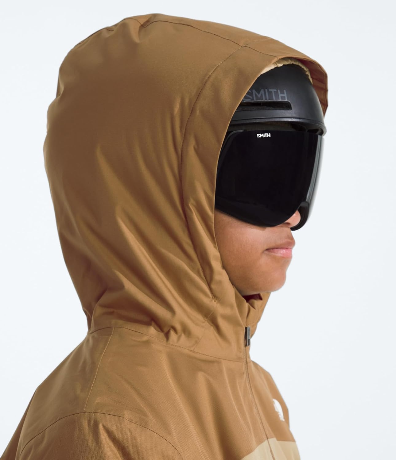 imageThe North Face Boys Freedom Insulated Jacket Winter Coat Water Repellent Helmet Compatible Hood amp Hand PocketsUtility BrownKhaki Stone