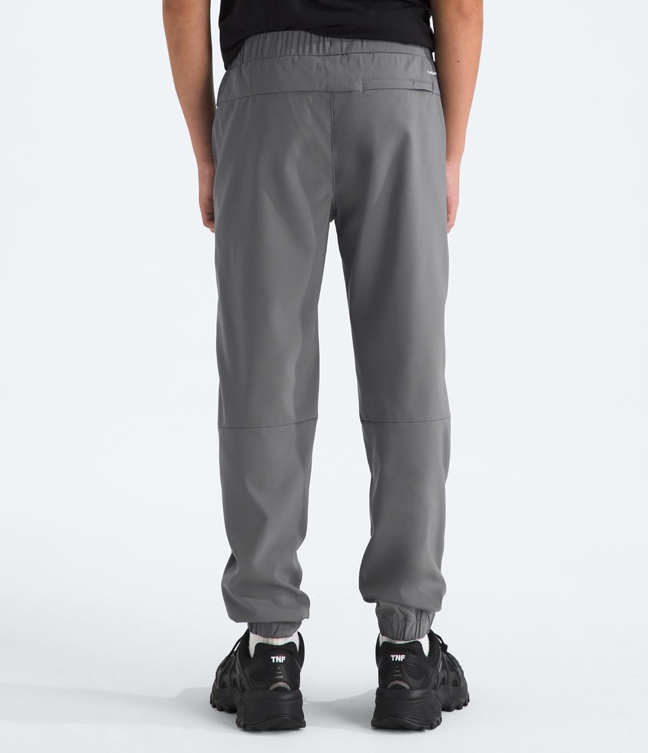 imageThe North Face Boys On The Trail Pant Moisture Wicking Water Repellent Elastic Waistband with Drawcord Zip Back PocketSmoked Pearl