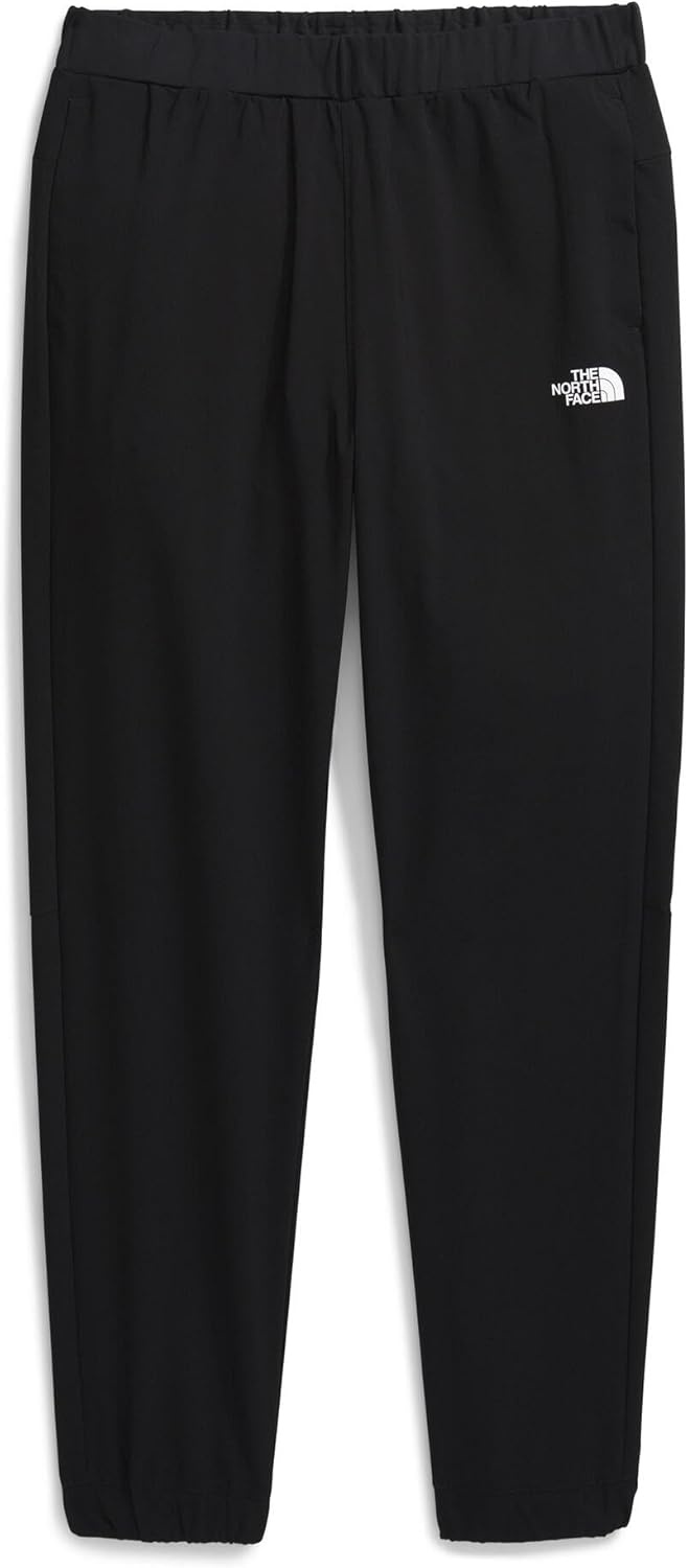 imageThe North Face Boys On The Trail Pant Moisture Wicking Water Repellent Elastic Waistband with Drawcord Zip Back PocketTnf Black