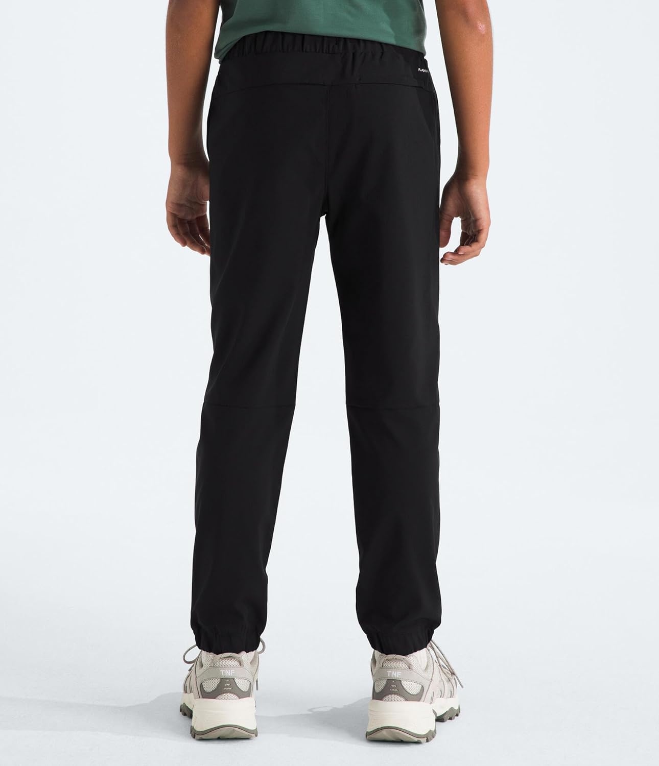 imageThe North Face Boys On The Trail Pant Moisture Wicking Water Repellent Elastic Waistband with Drawcord Zip Back PocketTnf Black