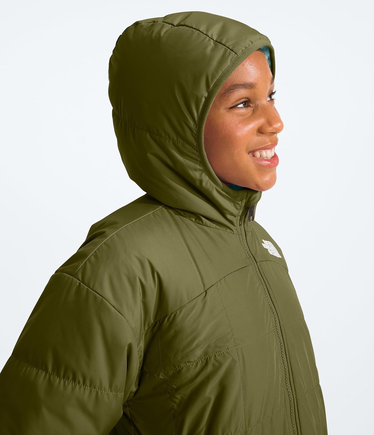 imageThe North Face Girls Reversible Shasta Short ParkaForest Olive