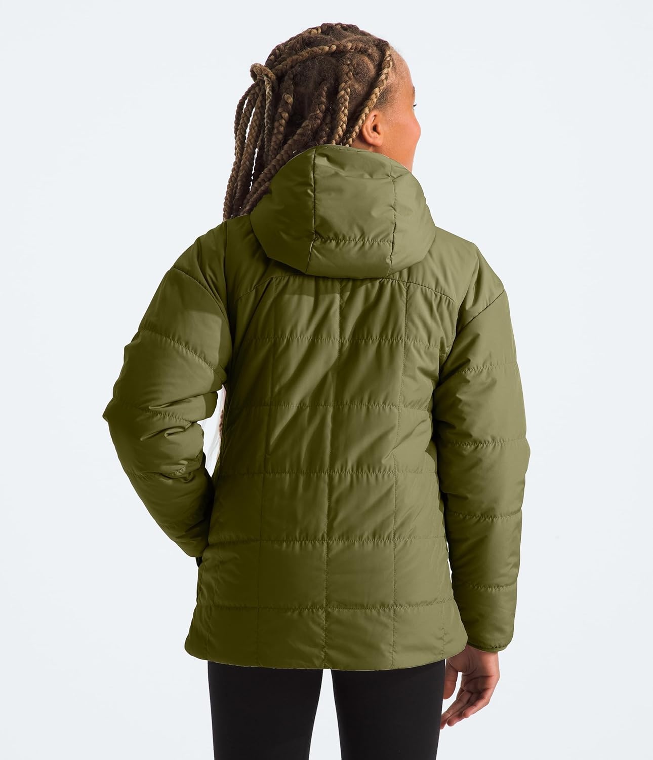 imageThe North Face Girls Reversible Shasta Short ParkaForest Olive