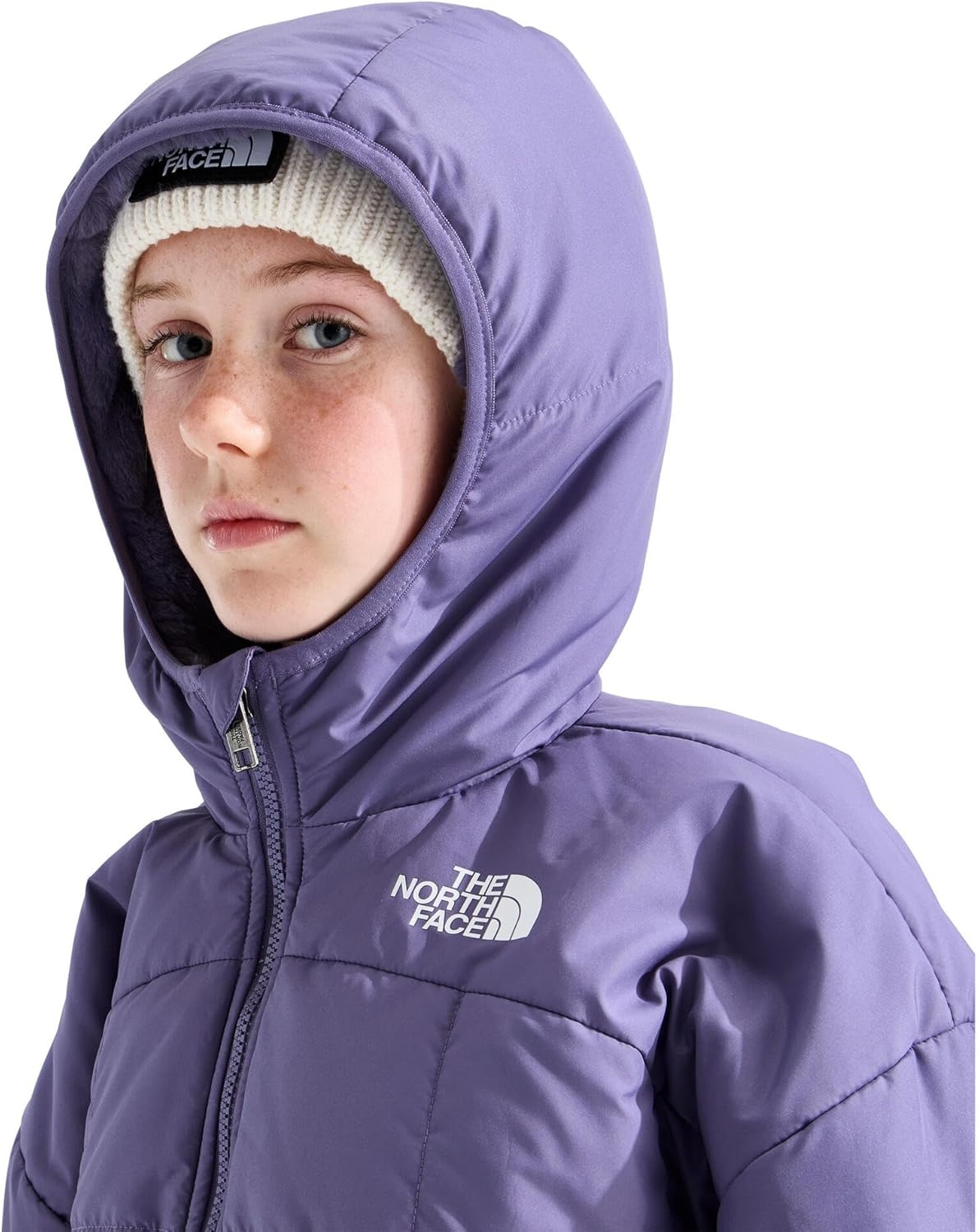 imageThe North Face Girls Reversible Shasta Short ParkaGrounded Plum