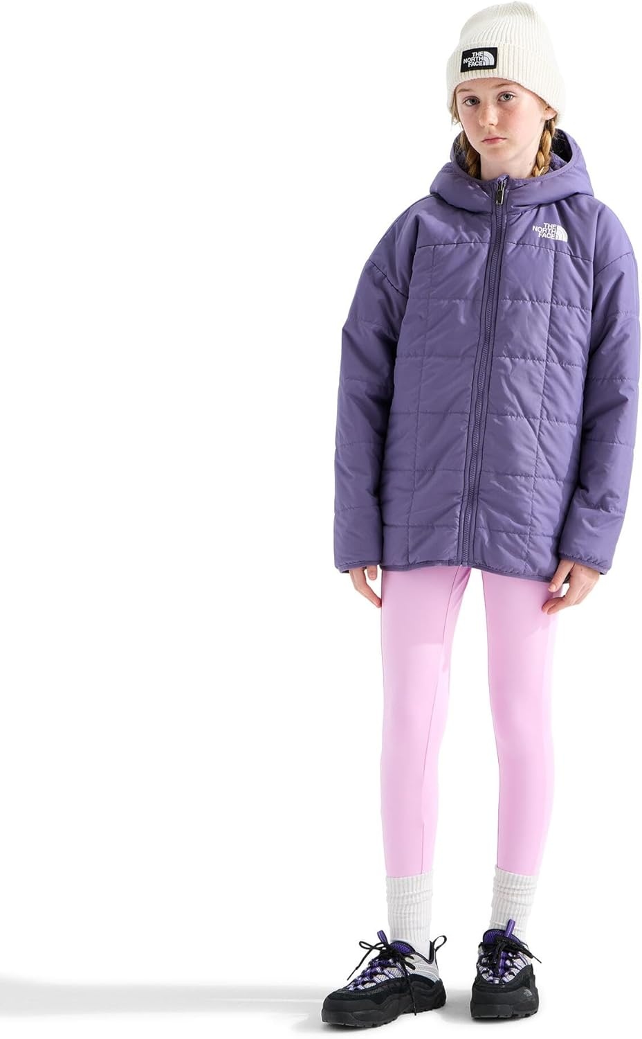 imageThe North Face Girls Reversible Shasta Short ParkaGrounded Plum