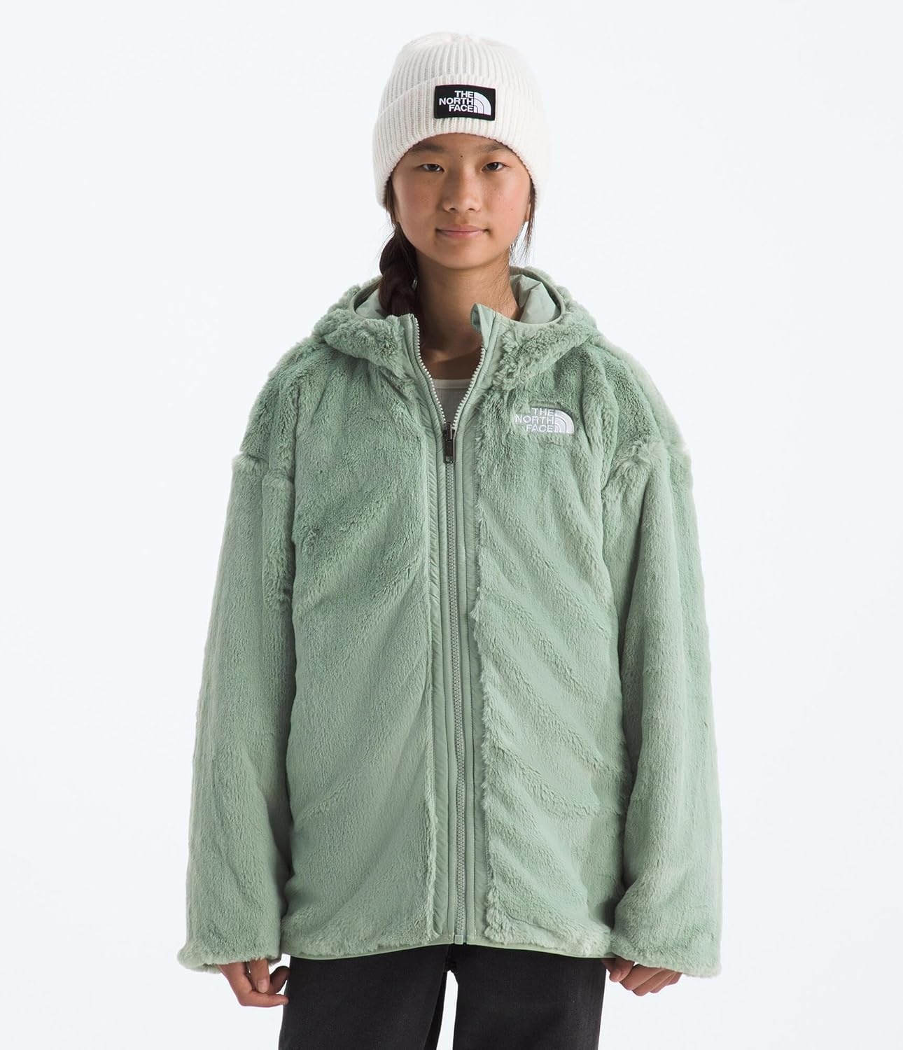 imageThe North Face Girls Reversible Shasta Short ParkaSlate Moss