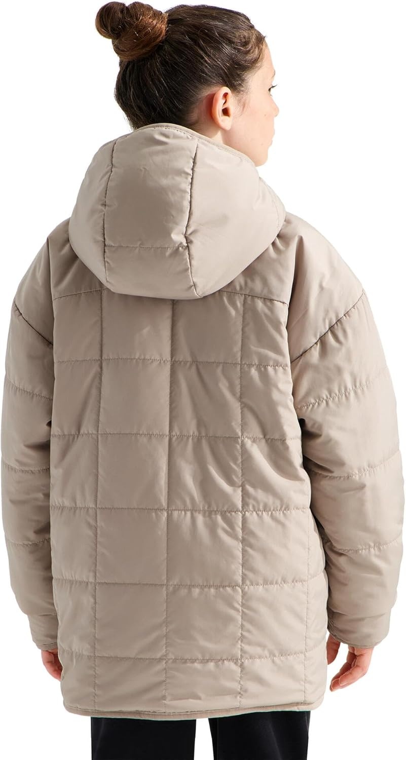 imageThe North Face Girls Reversible Shasta Short ParkaTimeless Taupe