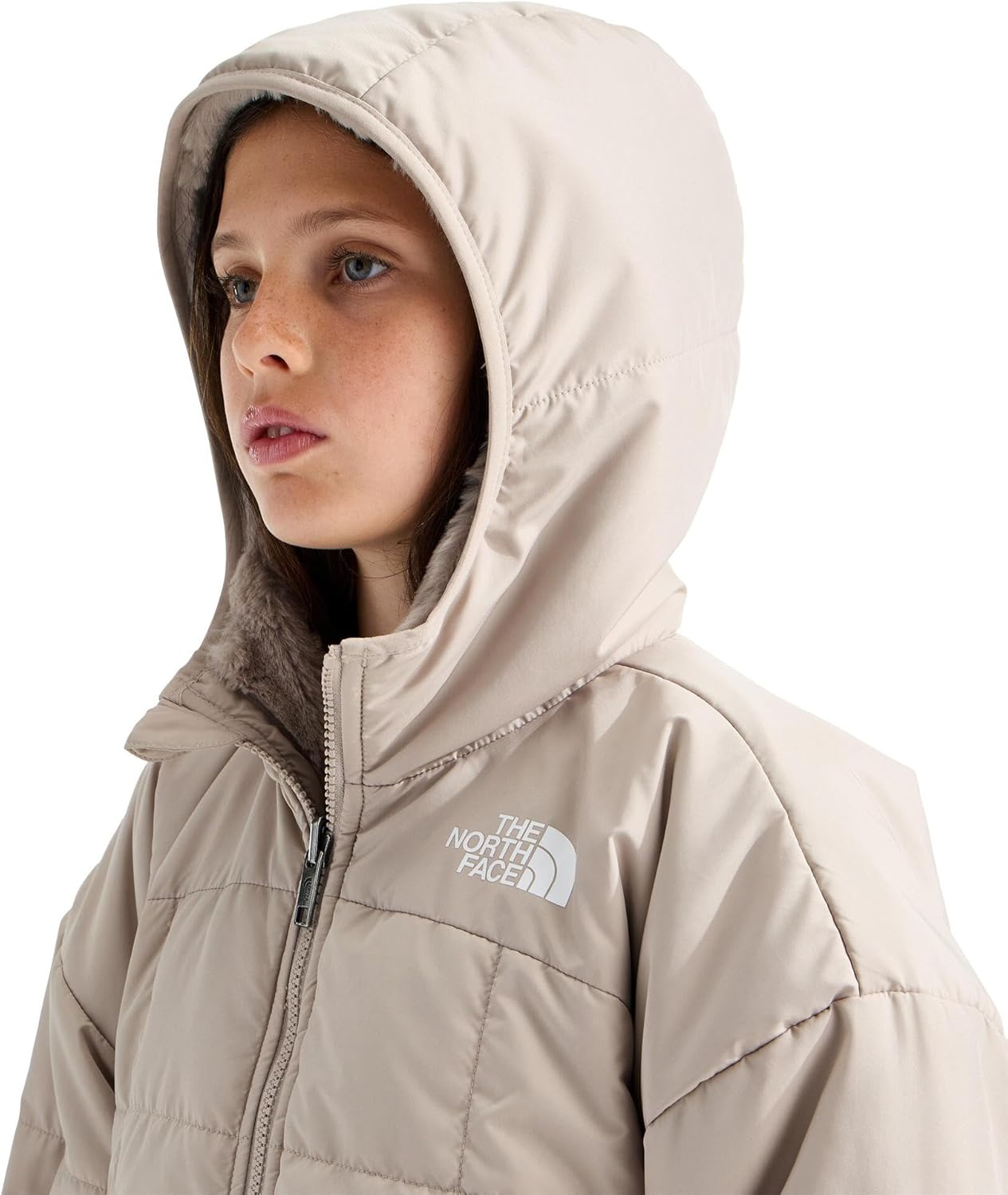 imageThe North Face Girls Reversible Shasta Short ParkaTimeless Taupe