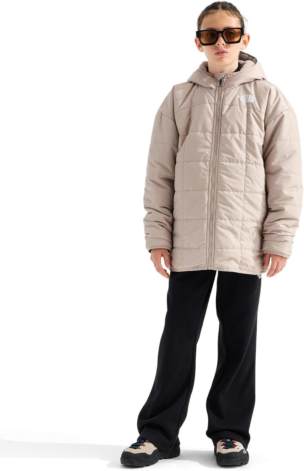 imageThe North Face Girls Reversible Shasta Short ParkaTimeless Taupe