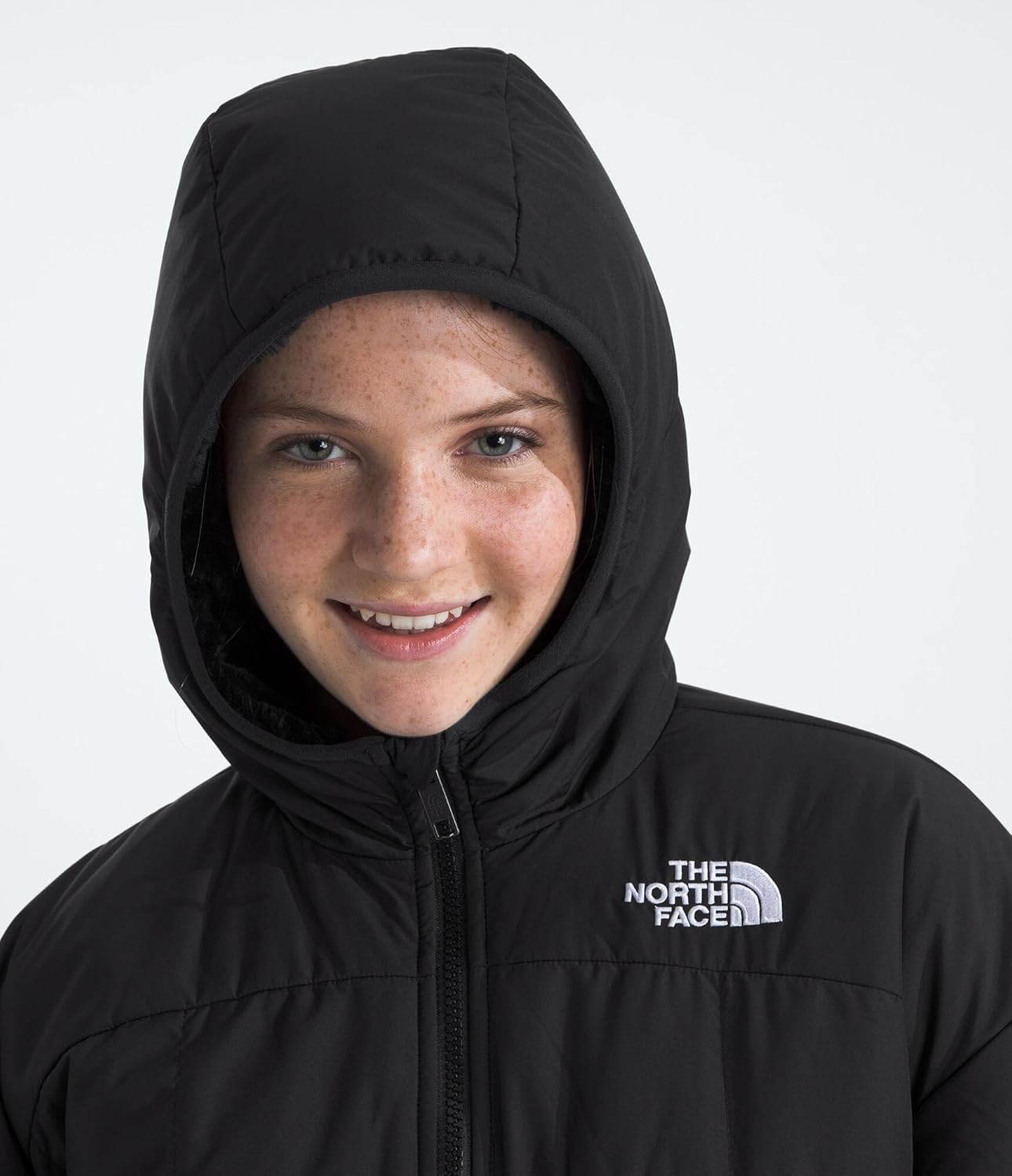 imageThe North Face Girls Reversible Shasta Short ParkaTnf Black