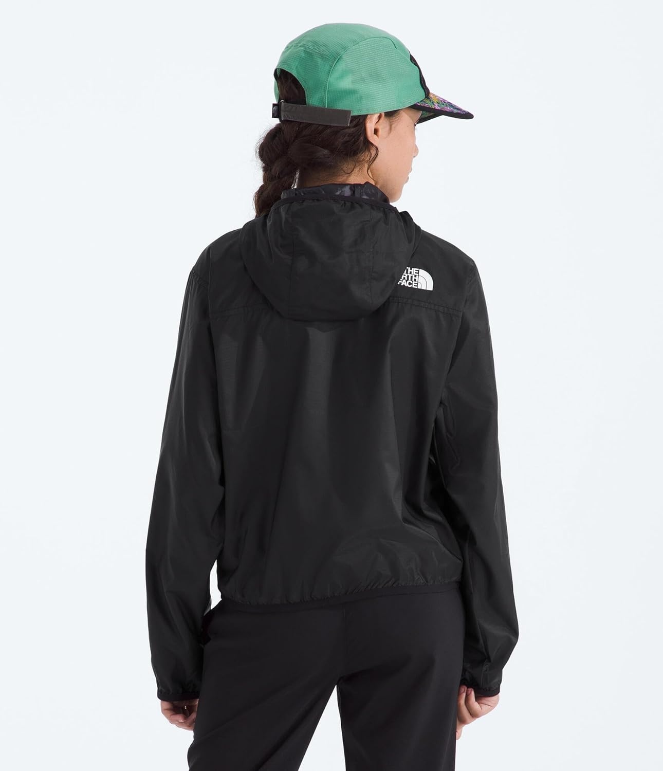 image:imageThe North Face Girls Tnf Cyclone Wind Jacket Wind amp Water Resistant Upf 40 Sun Protection Builtin Chin GuardTnf Black