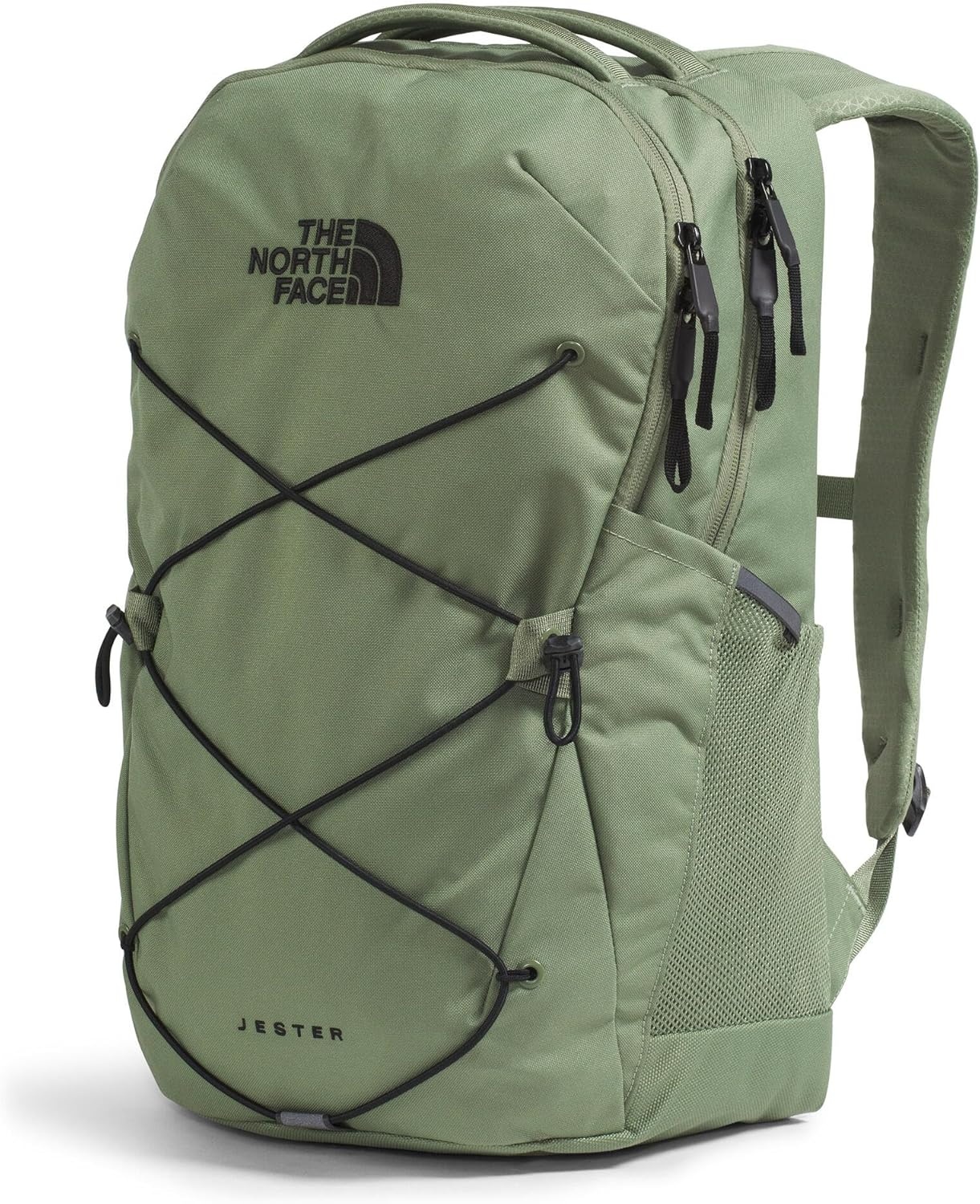 imageThe North Face Jester Everyday Laptop Backpack Commuter Daypack Water Repellent Laptop Sleeve Khaki StoneForest Olive One SizeBark MistTnf Black