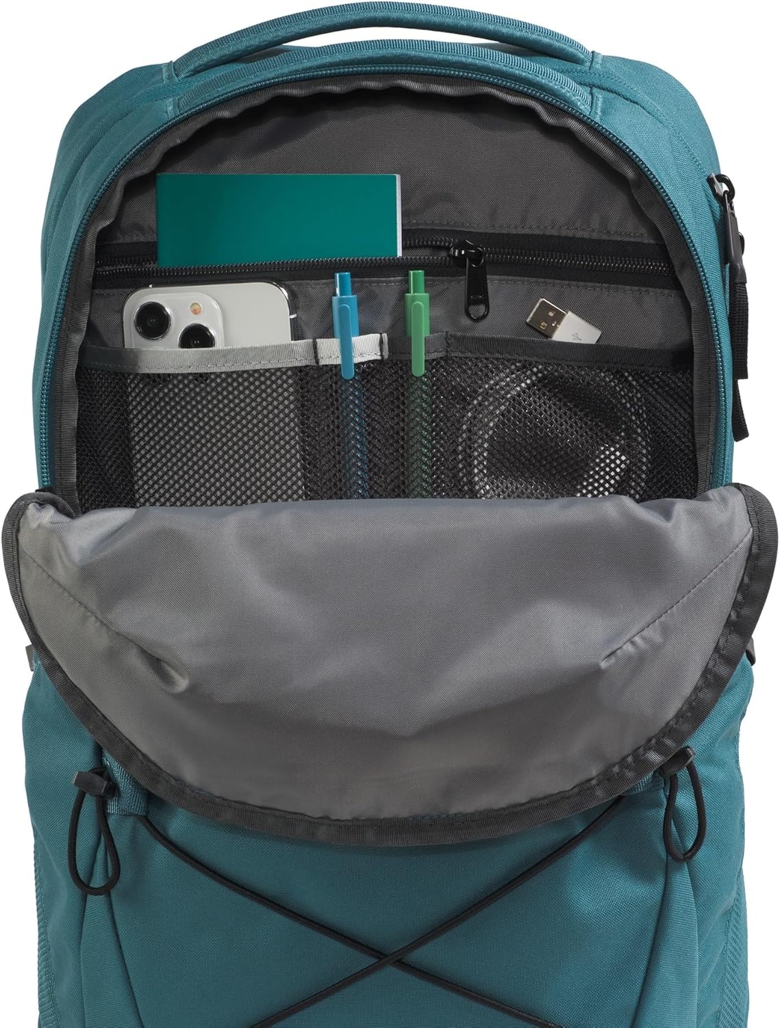 imageThe North Face Jester Everyday Laptop Backpack Commuter Daypack Water Repellent Laptop Sleeve Khaki StoneForest Olive One SizeSpaceTnf Black