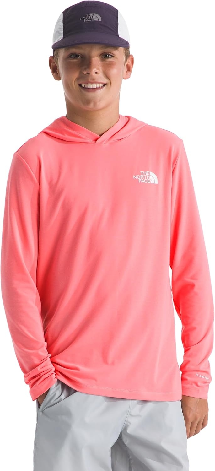image:imageThe North Face Kids Adventure Wildflower Views Hoodie Moisture Wicking Pullover Lightweight amp Stretchy Durable HoodCoral Crush