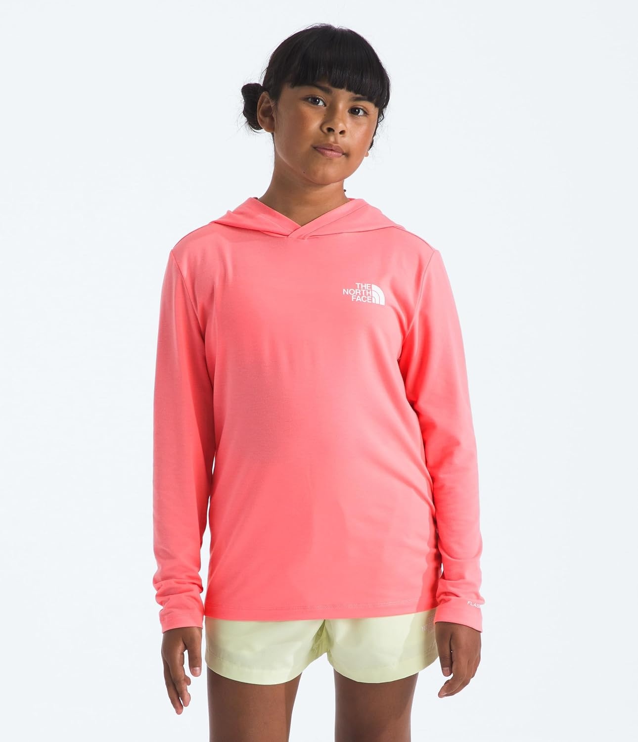 image:imageThe North Face Kids Adventure Wildflower Views Hoodie Moisture Wicking Pullover Lightweight amp Stretchy Durable HoodCoral Crush