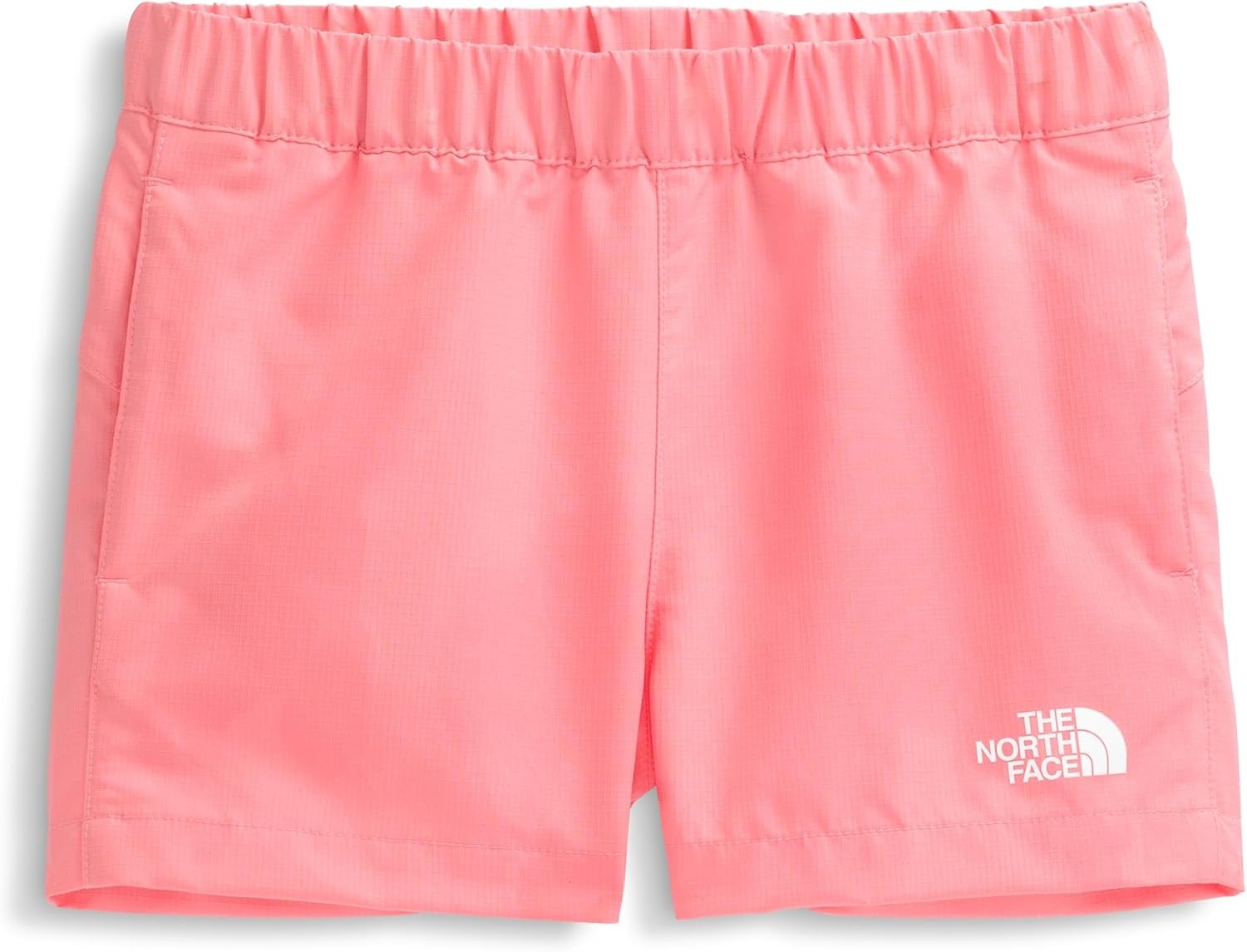 image:imageThe North Face Kids Class V Short Moisture Wicking ColorChanging Design Elastic Waistband MeshLined PocketsCoral Crush Logo Weather Topo Phantom Print