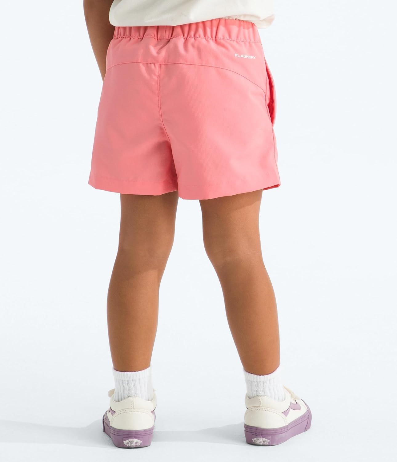 image:imageThe North Face Kids Class V Short Moisture Wicking ColorChanging Design Elastic Waistband MeshLined PocketsCoral Crush Logo Weather Topo Phantom Print