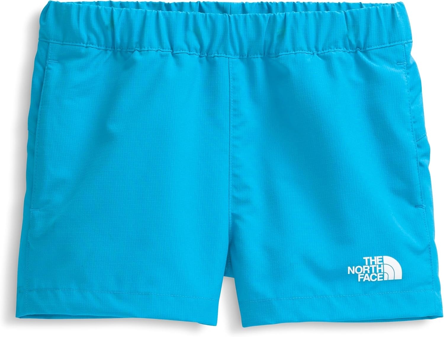 image:imageThe North Face Kids Class V Short Moisture Wicking ColorChanging Design Elastic Waistband MeshLined PocketsMeridian Blue Logo Weather Topo Phantom Print