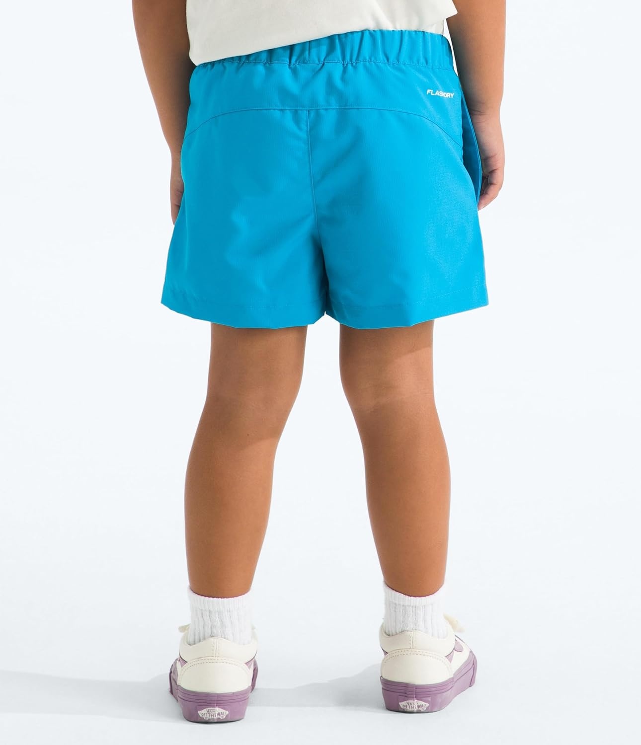 image:imageThe North Face Kids Class V Short Moisture Wicking ColorChanging Design Elastic Waistband MeshLined PocketsMeridian Blue Logo Weather Topo Phantom Print