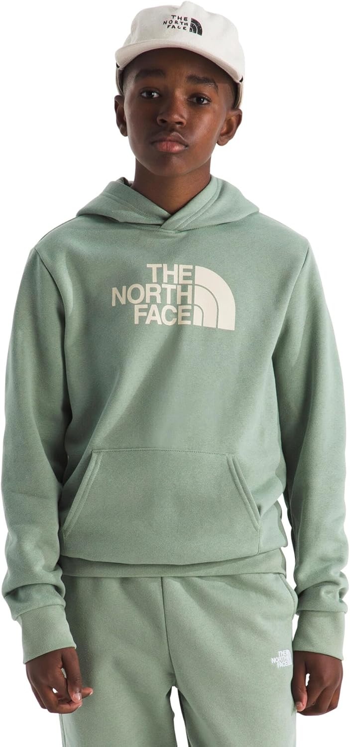 imageThe North Face Kids Evolution Half Dome Hoodie Adventure Ready Hooded Sweatshirt for Boys amp Girls Kangaroo Hand PocketSlate Moss