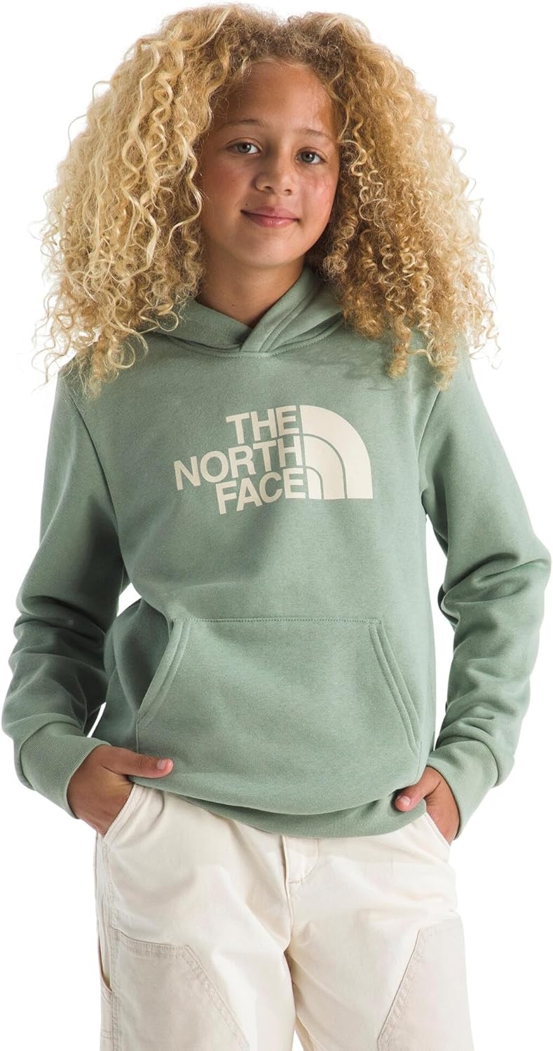imageThe North Face Kids Evolution Half Dome Hoodie Adventure Ready Hooded Sweatshirt for Boys amp Girls Kangaroo Hand PocketSlate Moss