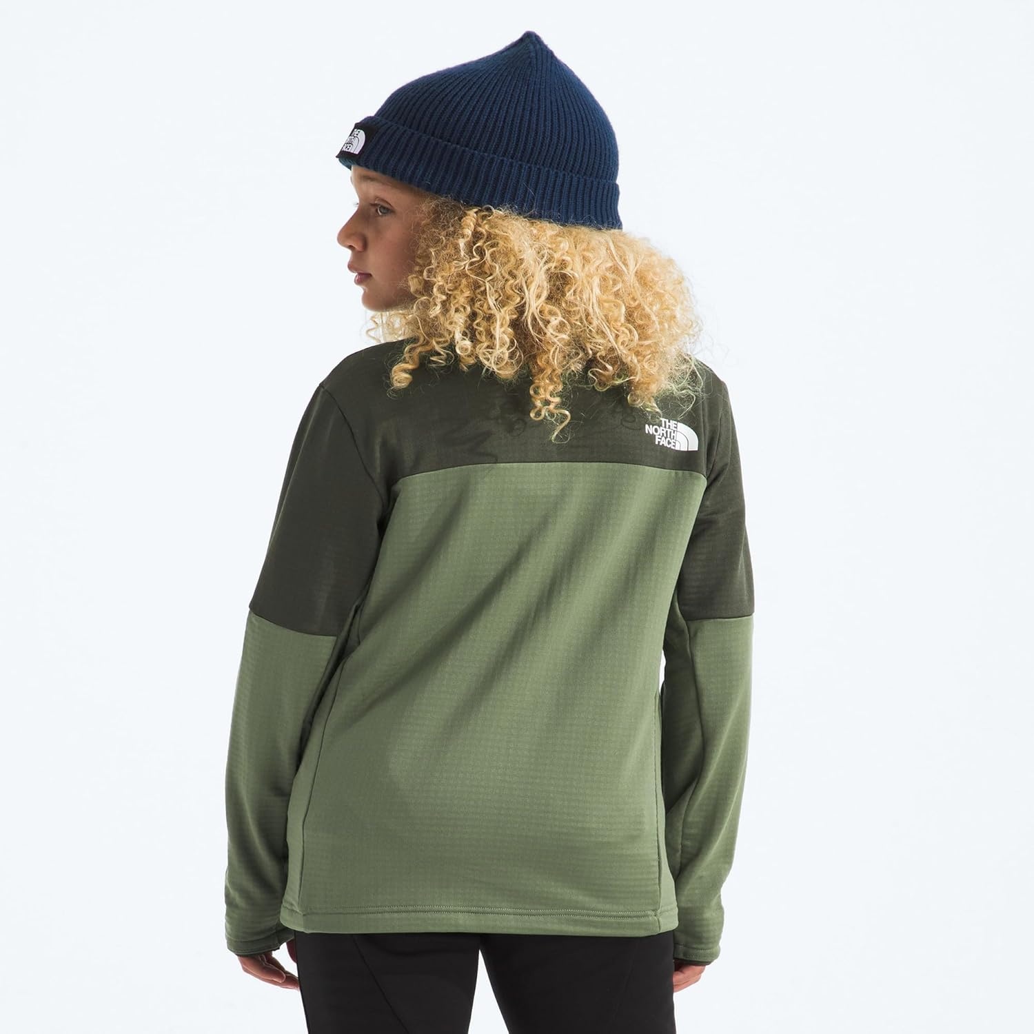 image:imageThe North Face Kids Hike Midlayer Full Zip Jacket Lightweight Outerwear for Boys amp Girls Securezip Chest PocketBark MistNew Taupe Green
