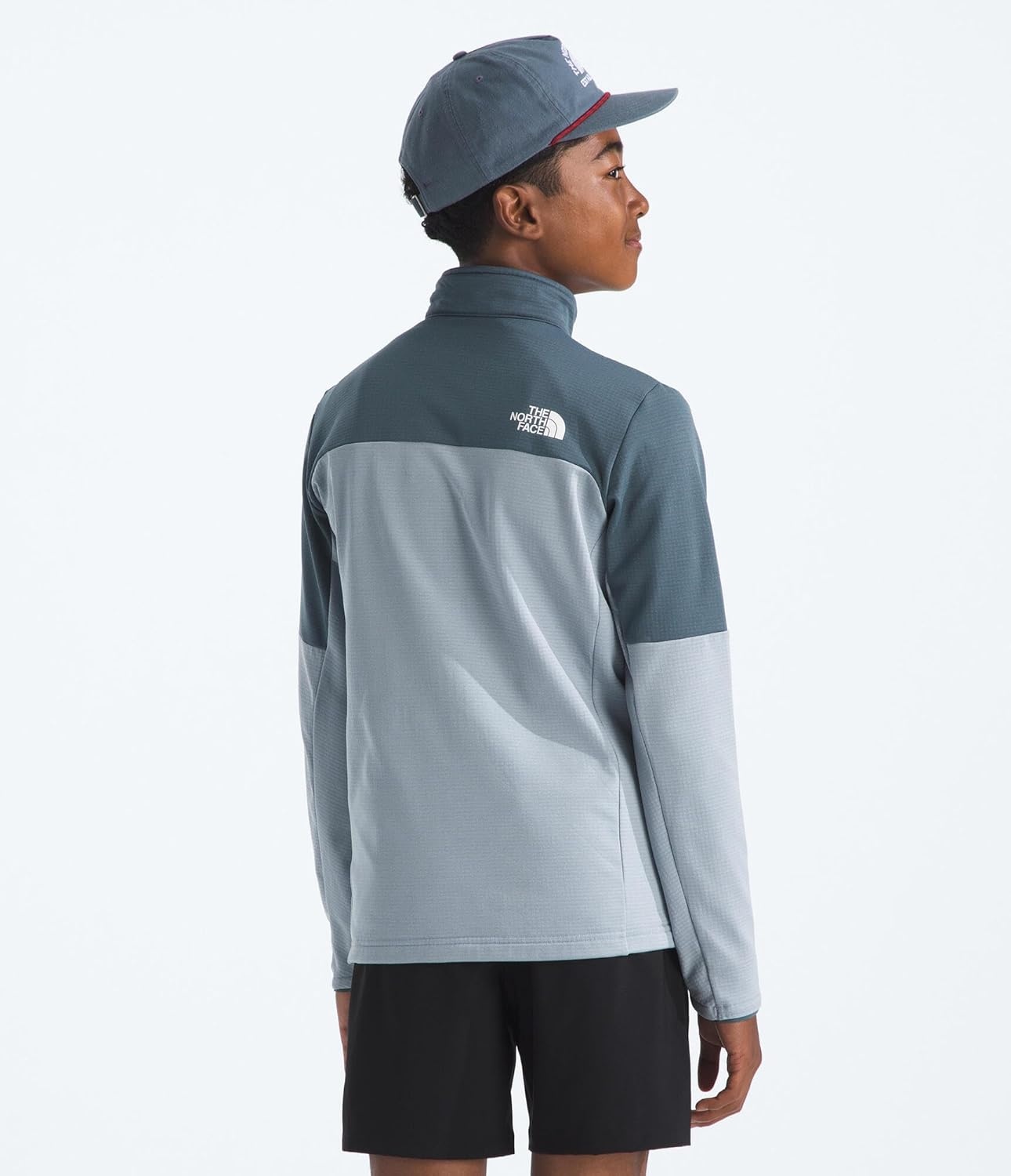image:imageThe North Face Kids Hike Midlayer Full Zip Jacket Lightweight Outerwear for Boys amp Girls Securezip Chest PocketFrost GreyGranite Grey