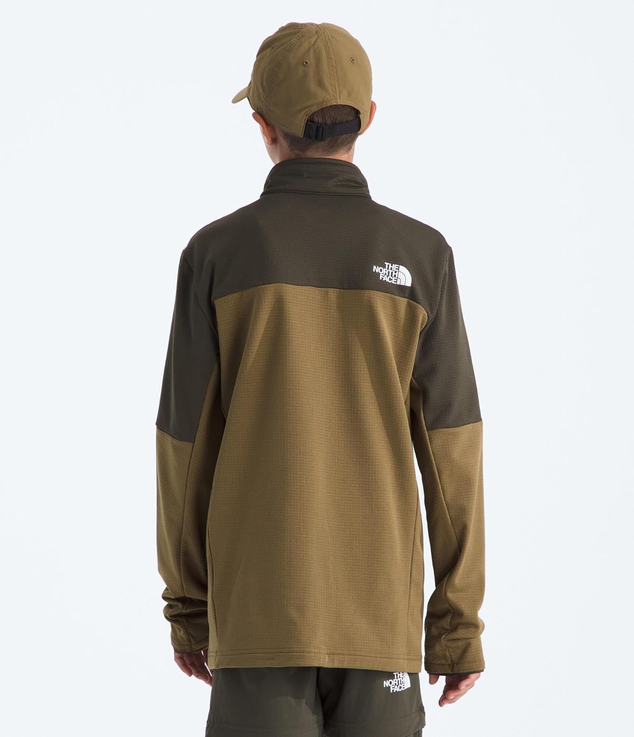 image:imageThe North Face Kids Hike Midlayer Full Zip Jacket Lightweight Outerwear for Boys amp Girls Securezip Chest PocketNew Taupe GreenCedar
