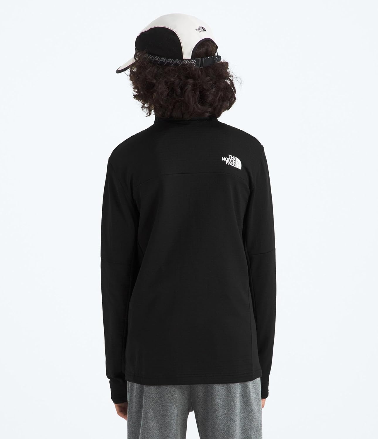 image:imageThe North Face Kids Hike Midlayer Full Zip Jacket Lightweight Outerwear for Boys amp Girls Securezip Chest PocketTnf Black
