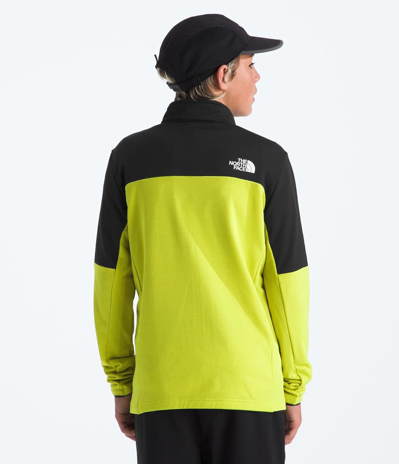 image:imageThe North Face Kids Hike Midlayer Full Zip Jacket Lightweight Outerwear for Boys amp Girls Securezip Chest PocketTnf BlackFizz Lime